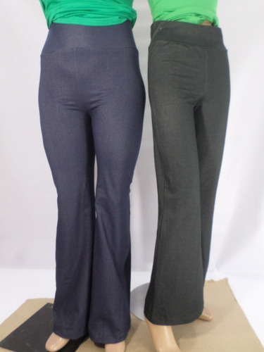 Imagen 4 de 10 de Pantalones Oxford Tela Jean Elastizada Talles Xs A 4xl