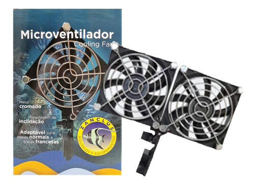 Micro Ventilador Duplo Zanclus - Cooler Para Aquario Bivolt
