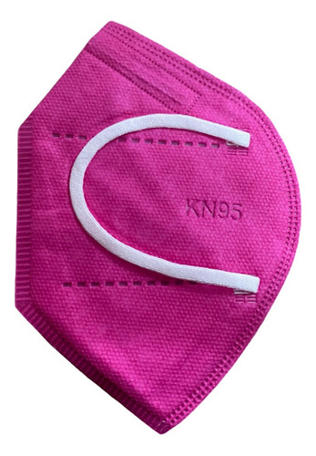 Cubrebocas Kn95 Certificado, 200 Piezas Color Negro Color Rosa