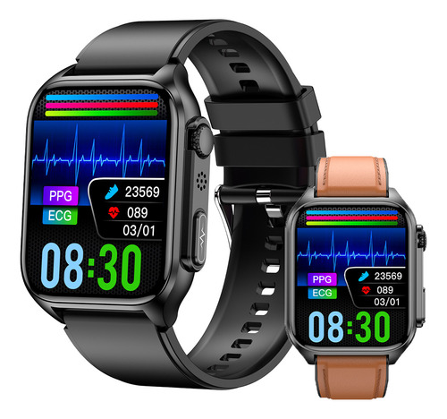 Glucosa En Sangre Medición De Frecuencia Cardíaca Smartwatch