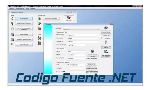 Imagen 1 de 8 de Codigo Fuente Sistema Programa Software Sueldos Y Jornales