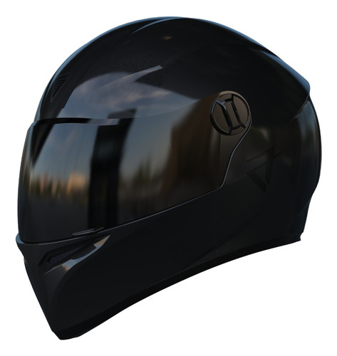Casco para moto Vertigo V50 MONOCHROME  negro brillante talle S 