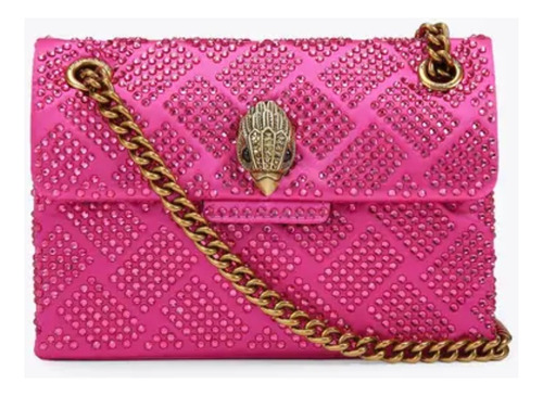 Bolsa Kurt Geiger Kensington Original Rosa Con Cristales