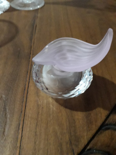 Cristal Swarosvky-perfumero Con Tapa Petalo De Rosas (a)
