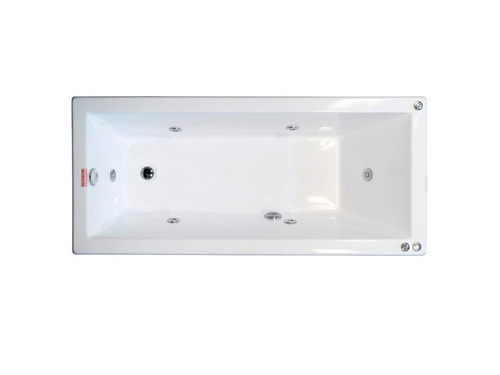 Bañera Hidromasaje Jacuzzi 180x80 8 Jet Acrílico Premium Blanco