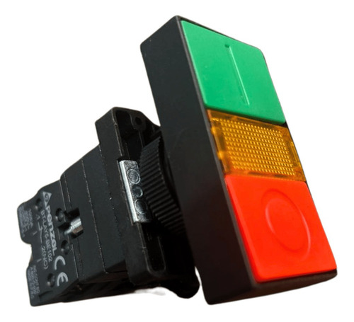 Botao Duplo Iluminado 22mm 1na+1nf Com Led 220v