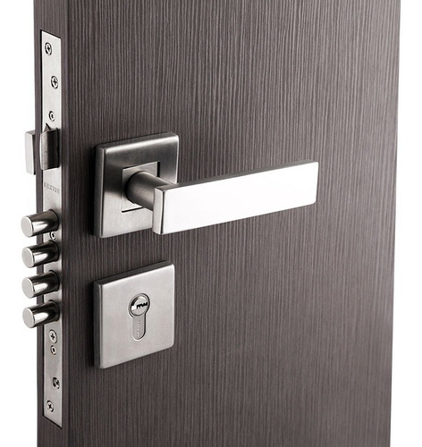 Imagen 1 de 5 de Cerradura Dexter Chapa Alta Seguridad Cuadrada Antibumping