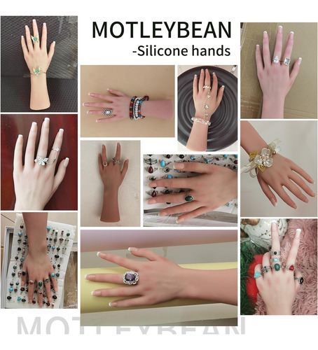 Mano Femenina De Silicona Para Mostrar Joyas Y Accesorios Ma