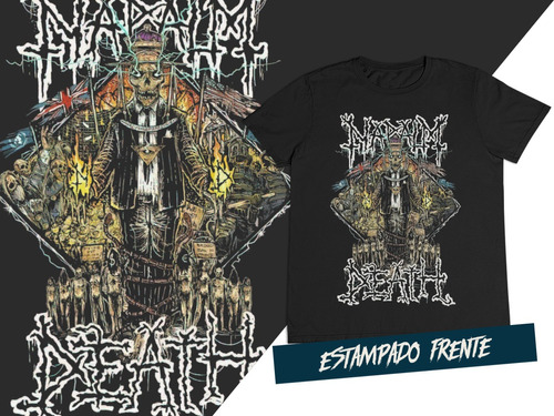 Camiseta Grindcore Death Metal Napalm Death C3