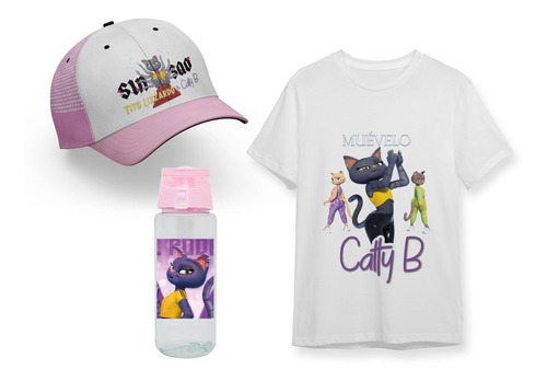 Pack Remera + Botella + Gorra + Tito Lizzardo & Catty B