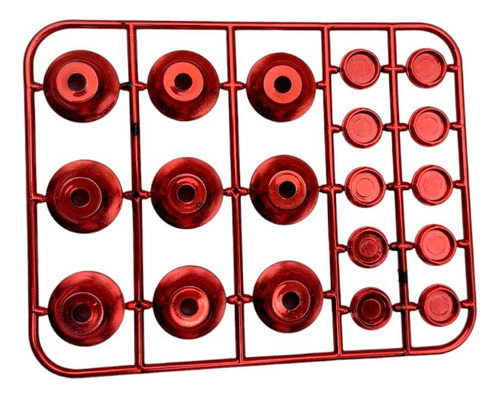 Tapa Para Tornillo Hexagonal Rojo De Plastico Universal