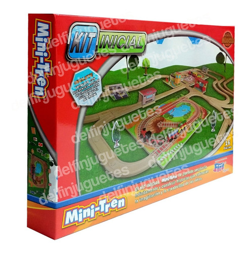 Mini Tren Kit Inicial Vias Locomotora Accesorios Compatible