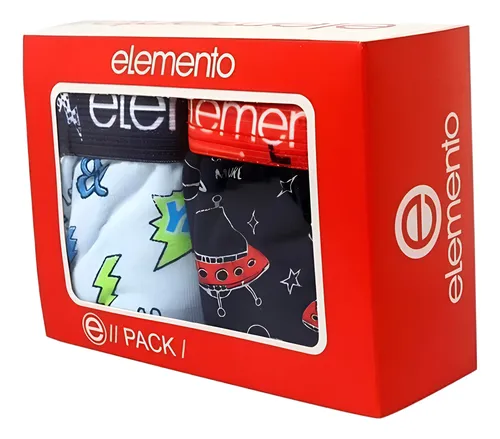 comprar Pack X2 Boxer Niño Nene Algodon Y Lycra- Elemento 813
