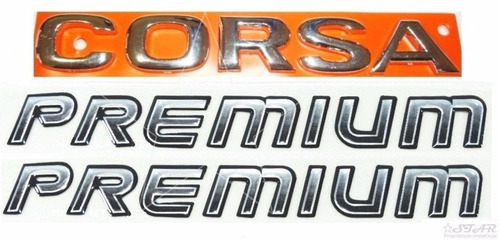 Emblemas Corsa Sedan Premium - 2003 À 2007 - Modelo Original