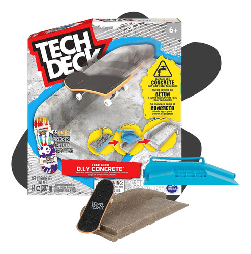 Tech Deck Diy Concrete Monte Sua Pista De Concreto