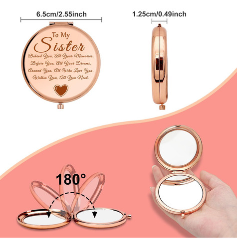 Presentes Brothers Compact Makeup Mirror Presentes Para
