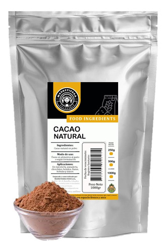 Cacao Natural En Polvo X1000g - g a $50