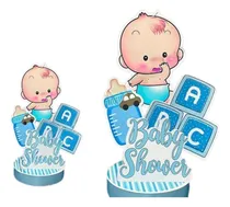 Comprar Adorno Con Base Baby Shower X1u Creaciones Pau Baby Shower Celeste