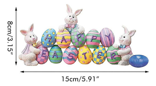 Mesa Decorativa Con Diseño De Conejo De Pascua
