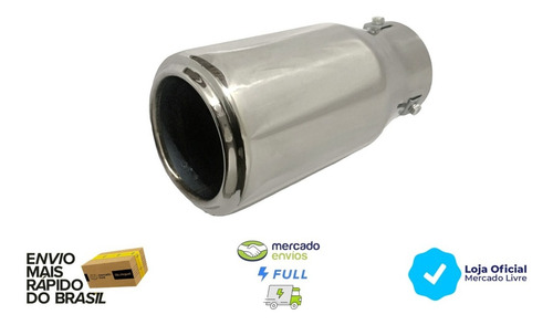 Ponteira Escapamento Inox 304 - 4 Polegadas - Nivus Virtus