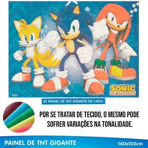 Kit Festa Facil Sonic Painel Decoração