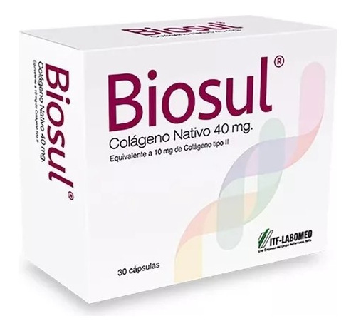 Biosul Colágeno Nativo 40 Mg 30 Cápsulas
