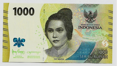 Fk Billete Indonesia 1000 Rupias 2022 Lanzamiento S Circular