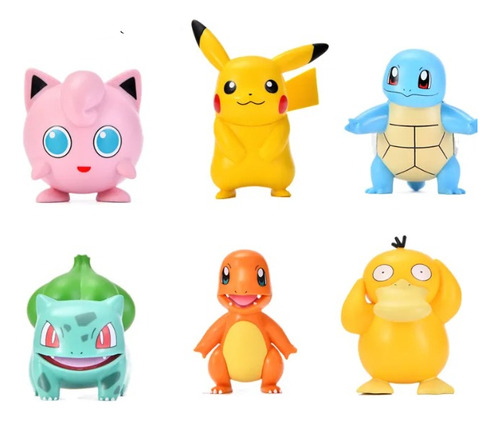 Set 6 Figuras De Pokemon