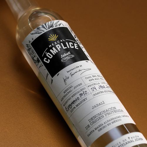 2 Pack Mezcal Cómplice Jabalí ( De Pasión Joven 46%, 500ml )