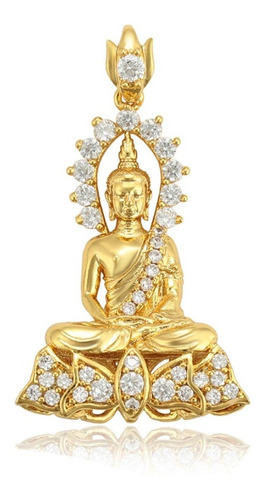 Dije Buda Indu Siddharta Gautama Oro Laminado 24k Diamante 