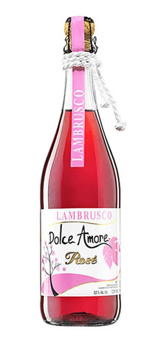 Imagen 1 de 1 de Botella De Vino Rosado Dolce Amore Rose 750ml