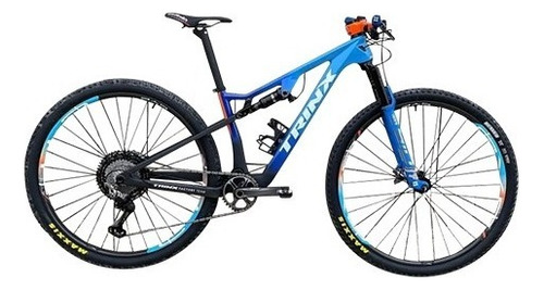 Bicicleta Trinx P1300 Pro Factory Doble Suspención Rodado 29 Color Azul Tamaño Del Cuadro M
