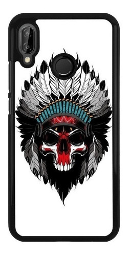 Funda Protector Para Huawei Penacho Calavera Mexico N