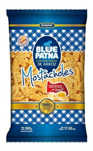 Fideos Sin Tacc De Harina De Arroz C/huevo Mostacholes 500gr