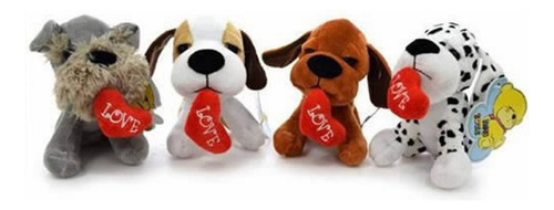 Peluche Perro Con Corazon Love 14 Cm  Ami Toys Enamorados