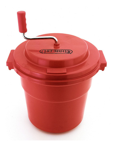 Centrifugador De Lechugas Capacidad 2.5 Galones Color Rojo
