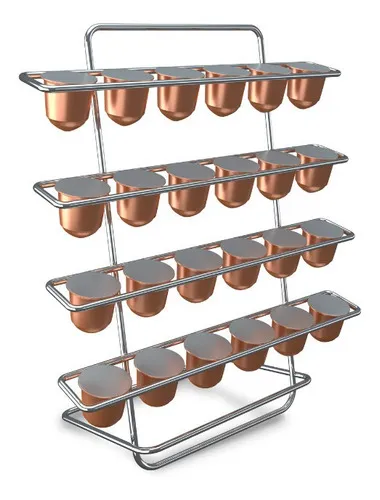 Suporte Para Cápsulas De Café Nespresso 24 Unidades Stolf Cor Cromado