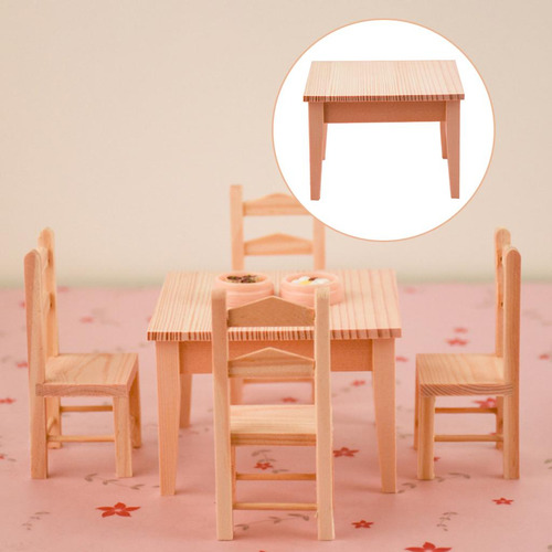 2 :12 Casa De Muñecas Miniatura Mesa Hecha A Mano Modelo