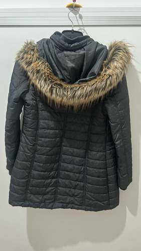 Campera Larga Abrigada Gris Portsaid Talle Xs (leer)