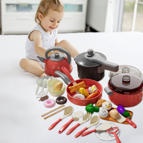 Juego De Cocina U Kids Play, Juguete De Corte Simulado Con R