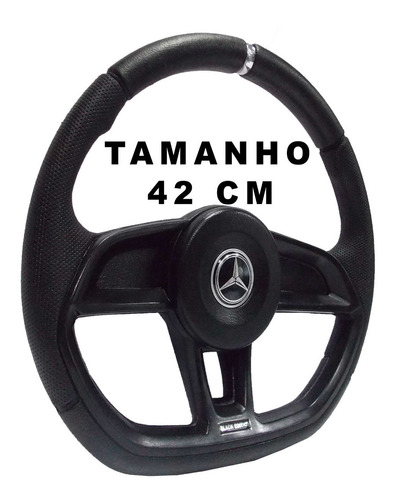 Volante De Caminhão Mb Mercedes Bens Mb 1634 Gti Black 42cm