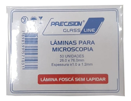 Lâmina De Microscopia Fosca Sem Lapidar - Precision