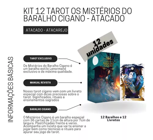 O Tradicional Baralho Cigano 36 cartas Plastificado com Manual