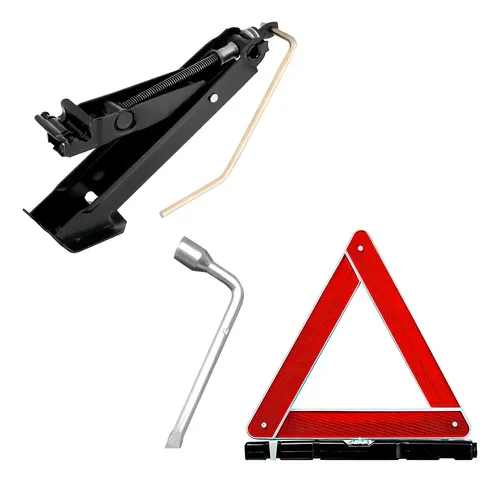comprar Kit Macaco Joelho PAra Carro Chave De Roda Triangulo De Segurança