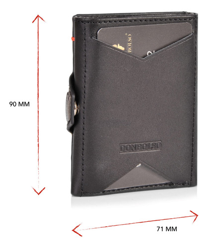 Donbolso Wallet Nextgen I - Cartera Delgada Moderna Sin Bol.