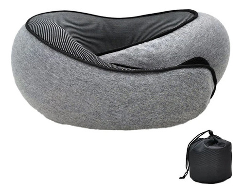 Almofada De Pescoço De Viagem Ajustável Com Suporte De Queix