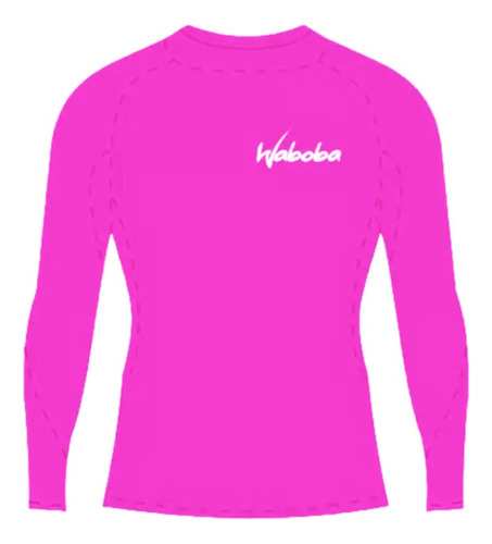 Remera Térmica Waboba Niño Uv50 Talle 4 Fucsia Febo