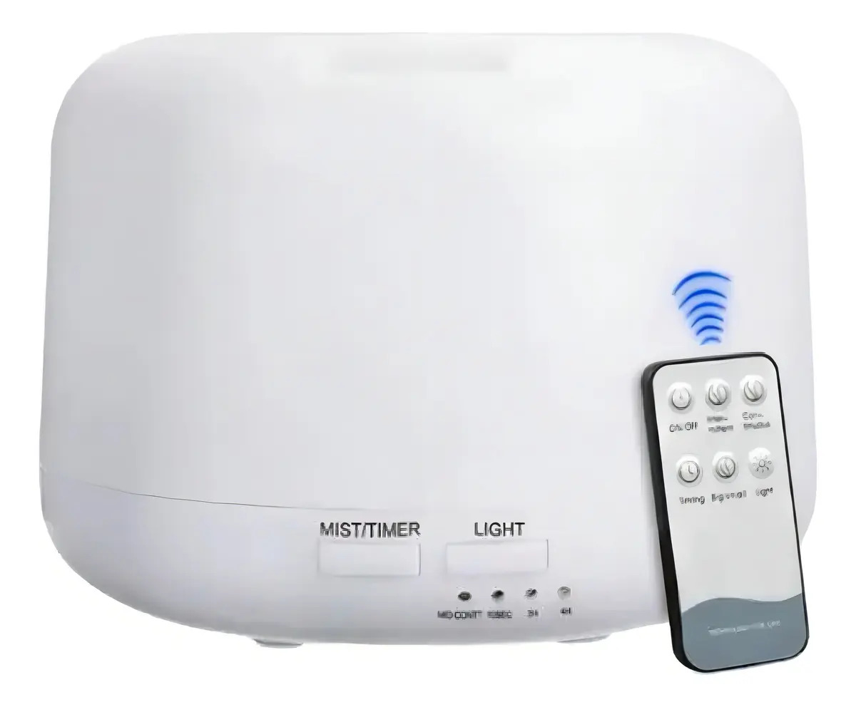 Difusor Shopping Beleza Estetica Umidificador Aromatizador LED 300ml Óleos Essenciais