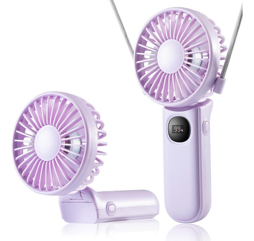 Leimaq Handheld Mini Ventilador, 3 En 1 Ventilador Portátil