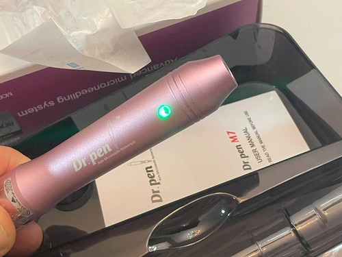 Combo Caneta Dr Pen M7 W Wireless Dermapen Agulha Sobe Desce